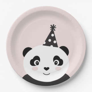 Partij als een Panda-Bord Papieren Bordje