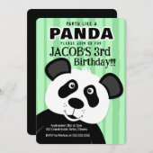 Partij als een Panda Boy meisje elke dag Kaart (Voorkant / Achterkant)