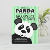 Partij als een Panda Boy meisje elke dag Kaart (Staand voorkant)
