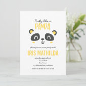 Partij als een panda felkleurige verjaardag (Staand voorkant)