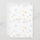 Partij als een panda felkleurige verjaardag (Achterkant)