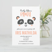 Partij als een panda felkleurige verjaardag (Staand voorkant)
