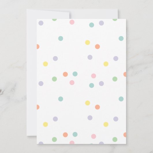 Partij als een panda felkleurige verjaardag (Achterkant)