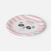 Partij als een panda felkleurige verjaardag papieren bordje (Gekanteld)