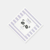 Partij als een panda felkleurige verjaardag servet (Hoek)