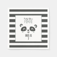 Partij als een panda felkleurige verjaardag