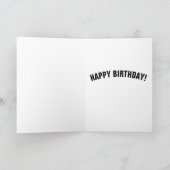 PARTIJ ALS EEN ROCK STAR BIRTHDAY-KAARTEN KAART (Binnen)