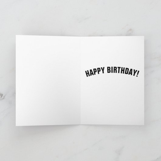 PARTIJ ALS EEN ROCK STAR BIRTHDAY-KAARTEN KAART (Binnen)