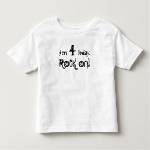 Partij als een rockster! kinder shirts
