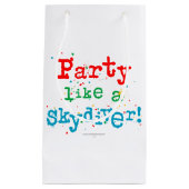 Partij als een SKYDIVER! Klein Cadeauzakje (Voorkant)