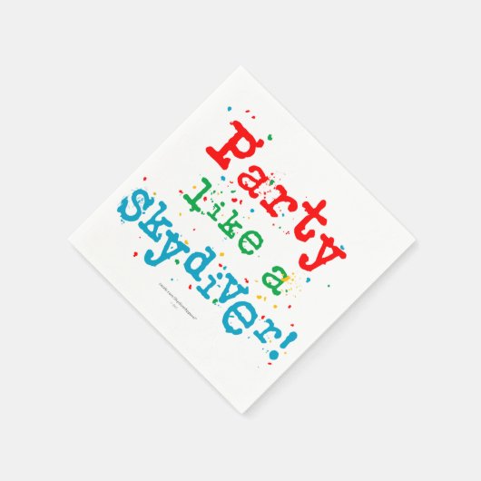 Partij als een SKYDIVER! Servetten (Hoek)