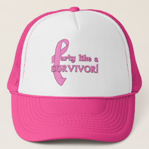 Partij als een Survivor met roze lint Trucker Pet