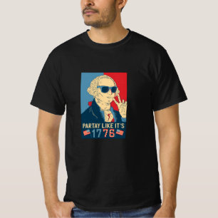 Partij als patriot voor de vierde juli t-shirt
