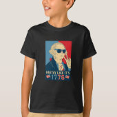 Partij als patriot voor de vierde juli t-shirt (Voorkant)