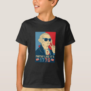 Partij als patriot voor de vierde juli t-shirt