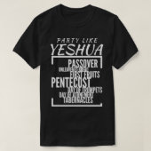 Partij als Yeshua Feasts of Lord, Torah Observant T-shirt (Design voorkant)