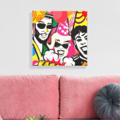 Partij bij canvas afdruk (Insitu (Woonkamer))