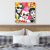 Partij bij canvas afdruk (Insitu (Slaapkamer))