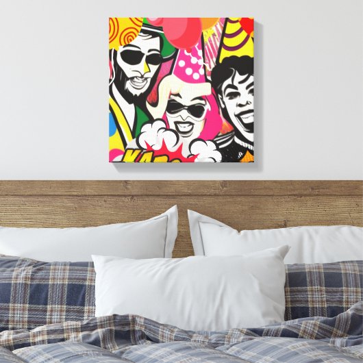 Partij bij canvas afdruk (Insitu (Slaapkamer))