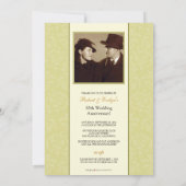 partij bij de Jubileum Invite (champagne) Kaart (Achterkant)