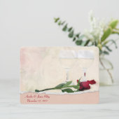 Partij bij de Jubileum van wijn en Roos Kaart (Staand voorkant)