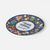 Partij bij de Palooza Birthday Papieren Bordje (Gekanteld)