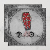 Partij bij de Partij voor partijuitnodiging Kaart (Voorkant / Achterkant)