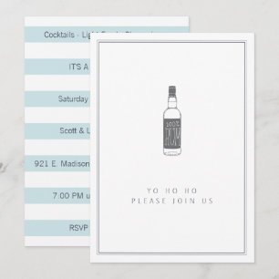 Partij bij de Rum Bottle - Yo Ho Ho Cocktail Party Kaart