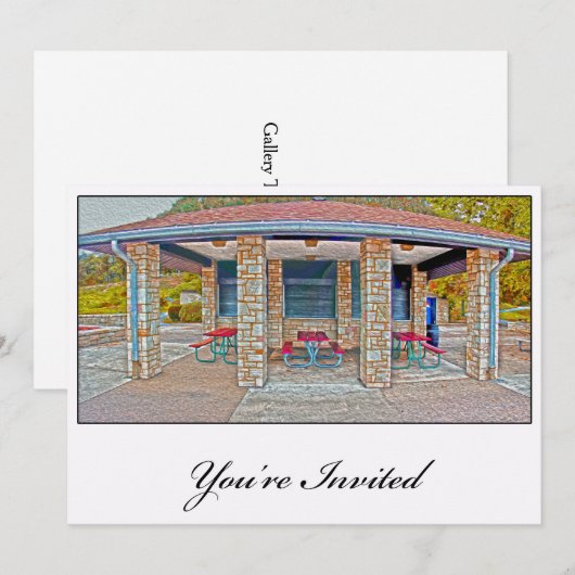 Partij bij de uitnodiging tot het park (Voorkant / Achterkant)