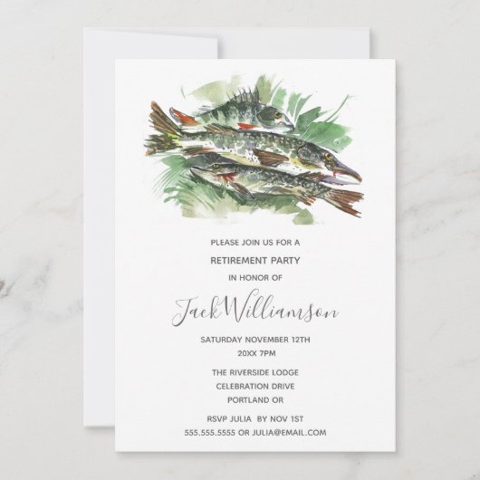 Partij bij de Uitnodiging tot pensioen | VISSEN | (Voorkant)