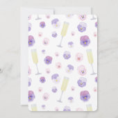 Partij bij de Vrijgezellenfeest Lavender Petals en Kaart (Achterkant)