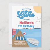 Partij bij de zomerwaterboot kaart (Voorkant)