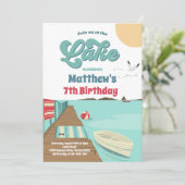 Partij bij de zomerwaterboot kaart (Staand voorkant)