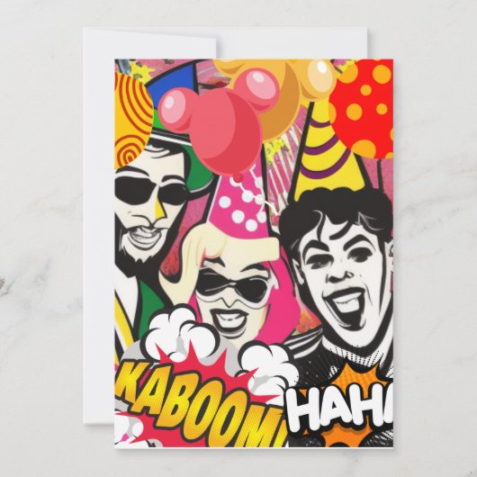 Partij bij feestdagenkaart (Voorkant)