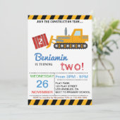 PARTIJ BIJ HET BOUWTEAM BIRTHDAY KAART (Staand voorkant)