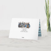 PARTIJ BIJ HET DIERLIJKE BOERDERIJ ORCHESTRA CHRIS FEESTDAGEN KAART (Achterkant)