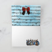 PARTIJ BIJ HET DIERLIJKE BOERDERIJ ORCHESTRA CHRIS FEESTDAGEN KAART (Binnen)