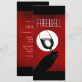 PARTIJ bij pensionering die afscheid neemt van afs Kaart (Voorkant / Achterkant)