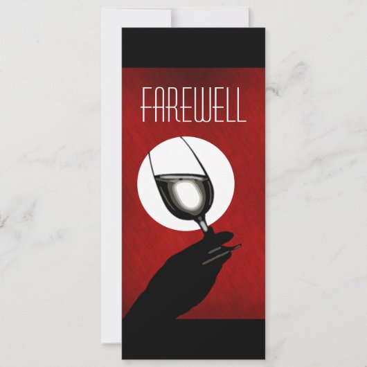 PARTIJ bij pensionering die afscheid neemt van afs Kaart (Voorkant)