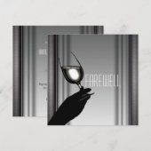 PARTIJ bij pensionering die afscheid neemt van afs Kaart (Voorkant / Achterkant)