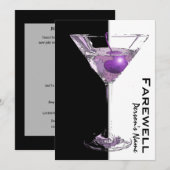 PARTIJ bij pensionering die afscheid neemt van afs Kaart (Voorkant / Achterkant)