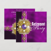 PARTIJ bij pensionering die afscheid neemt van afs Kaart (Voorkant / Achterkant)