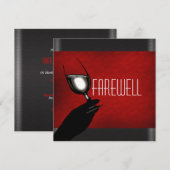 PARTIJ bij pensionering die afscheid neemt van afs Kaart (Voorkant / Achterkant)