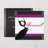 PARTIJ bij pensionering die afscheid neemt van afs Kaart (Voorkant / Achterkant)