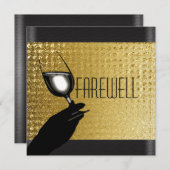 PARTIJ bij pensionering die afscheid neemt van afs Kaart (Voorkant / Achterkant)