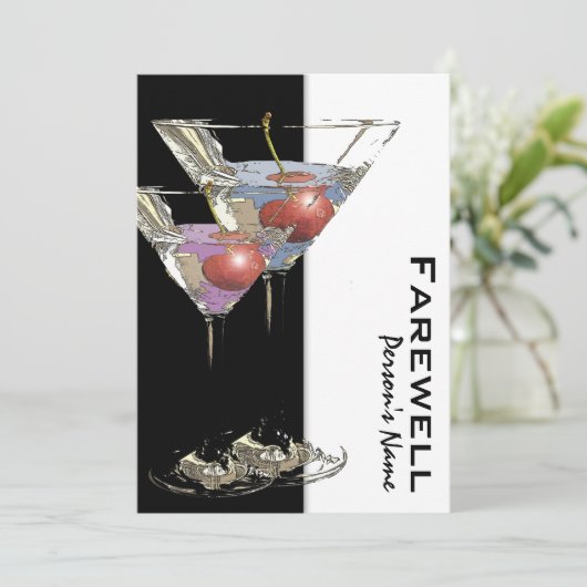 PARTIJ bij pensionering die afscheid neemt van afs Kaart (Staand voorkant)