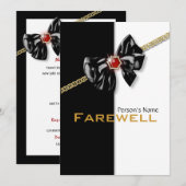 PARTIJ bij pensionering die afscheid neemt van afs Kaart (Voorkant / Achterkant)