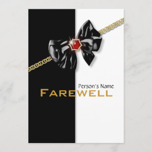 PARTIJ bij pensionering die afscheid neemt van afs Kaart