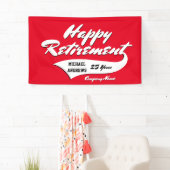 PARTIJ bij pensionering personaliseren Spandoek (Insitu)