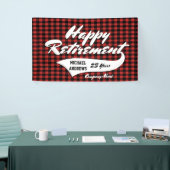 PARTIJ bij pensionering personaliseren Spandoek (Beurs)